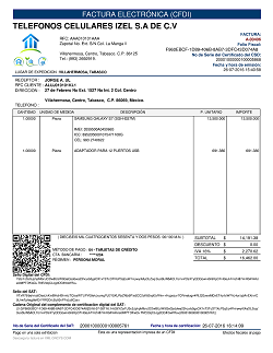 Formato - Factura Electrónica - CFDI (Anexo 20 Versión 3.2)