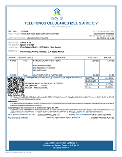 Formato - Factura Electrónica - CFDI (Anexo 20 Versión 3.2)