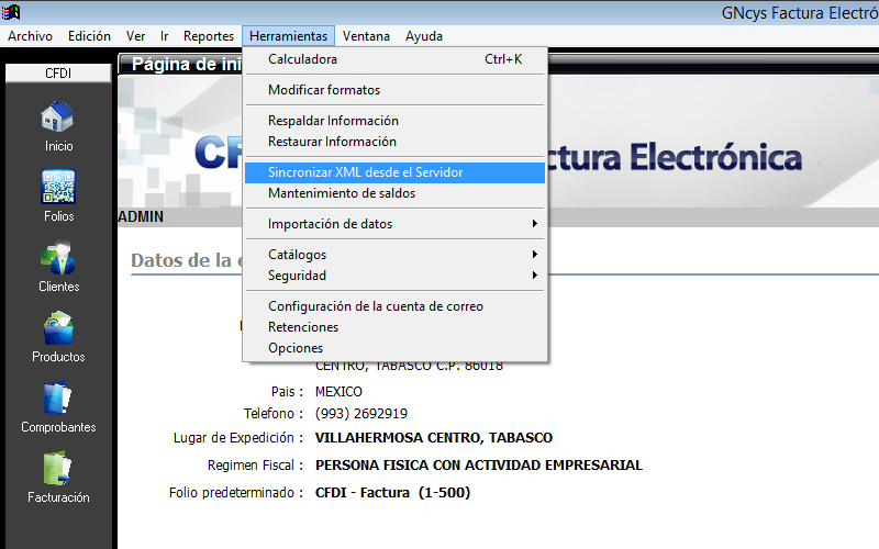 Sincronizar XML desde el Servidor